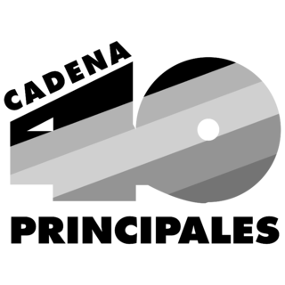 40 Principales Cadena Logo Black and White