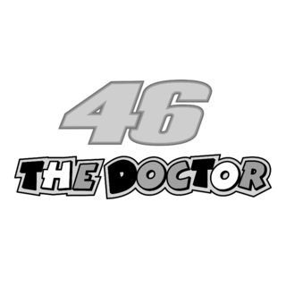46 the Doctor Logo Black and White