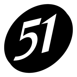 51 Logo Black and White