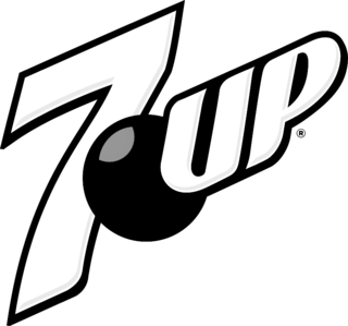 7UP Logo Black and White