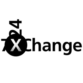 7×24 Exchange Logo Black and White