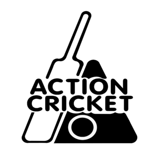 Action Cricket Logo Black and White