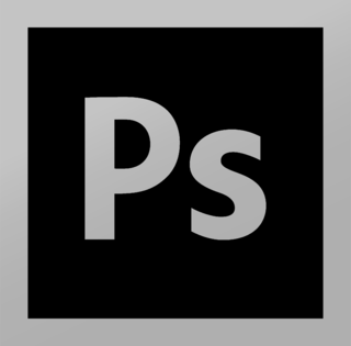 Adobe Photoshop CS6 Logo Black and White
