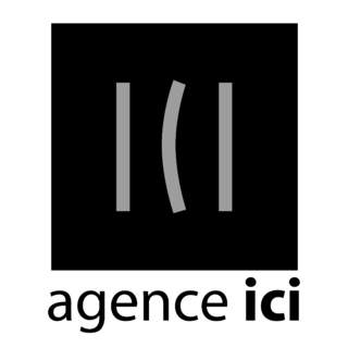 Agence ici Logo Black and White