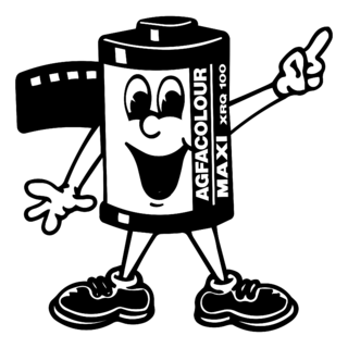 Agfacolour Logo Black and White