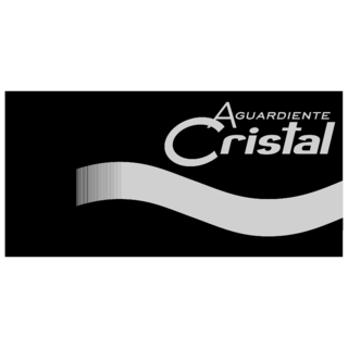 Aguardiente Cristal Logo Black and White