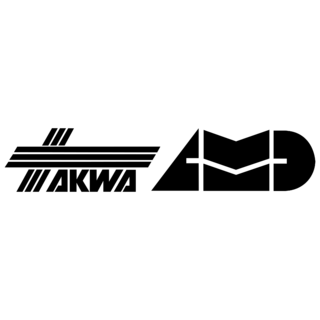 AKWA AMD Logo Black and White