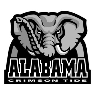 Alabama Crimson Tide Logo Black and White (2)