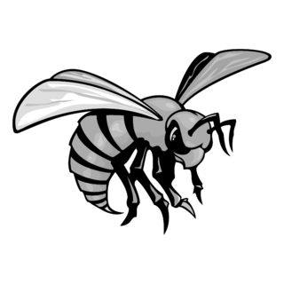 Alabama State Hornets Logo Black and White