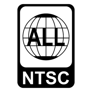 All NTSC Logo Black and White