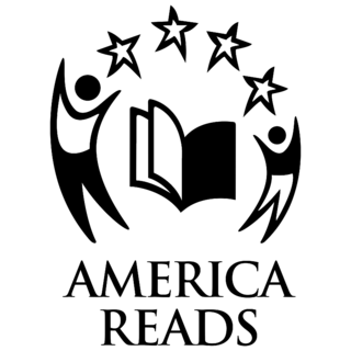 America Reads Logo Black and White