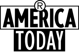 America Today Logo Black and White