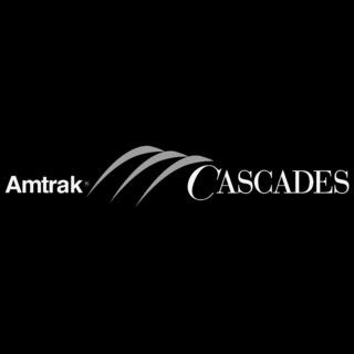 Amtrak Cascades Logo Black and White