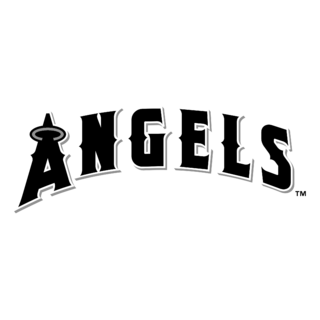 Anaheim Angels Logo Black and White