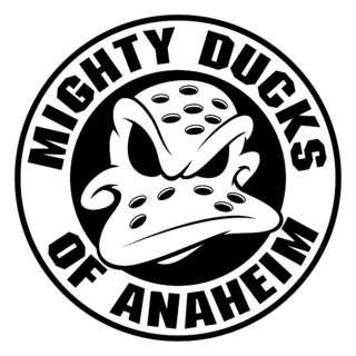 Anaheim Mighty Ducks Logo Black and White (5)