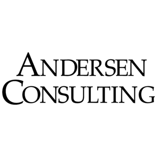 Andersen Consulting Logo Black and White