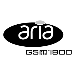 Aria GSM 1800 Logo Black and White