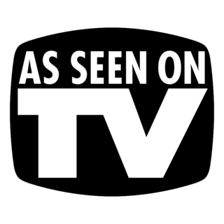 As seen on TV Logo Black and White