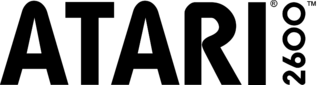 Atari 2600 Logo Black and White