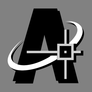 AutoCAD 2000 Logo Black and White