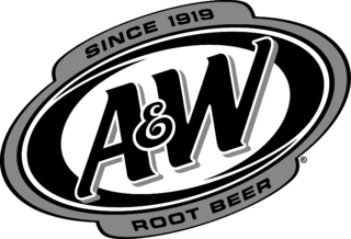 A&W Root Beer Logo Black and White