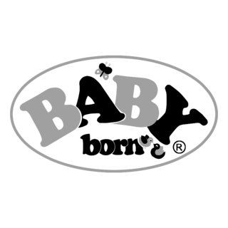 Baby Born Logo Black and White