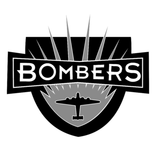 Baltimore Bombers Logo Black and White