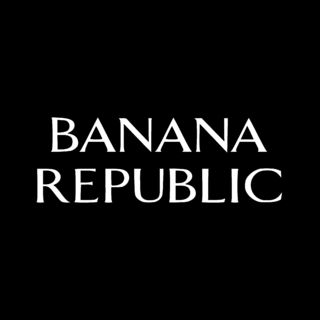 Banana Republic Logo Black and White