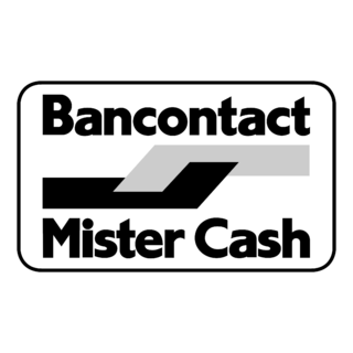 Bancontact Mister Cash Logo Black and White