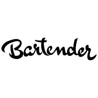 Bartender Logo Black and White