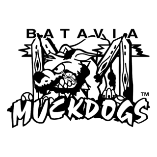 Batavia Muckdogs Logo Black and White