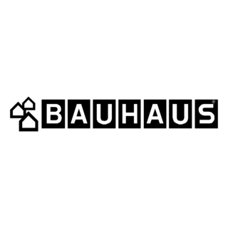 Bauhaus Logo Black and White