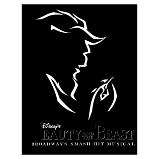 Beauty and the Beast Logo Black and White