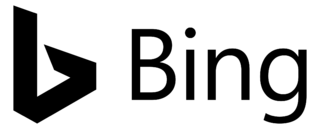 Bing Logo Black and White