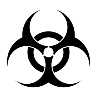 BioHazard Logo Black and White