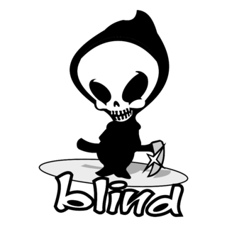 Blind Jeans Logo Black and White