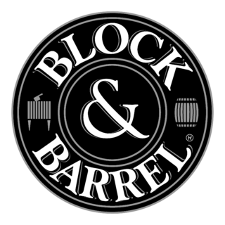 Block & Barrel Logo Black and White