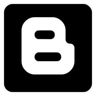 Blogger Logo Black and White