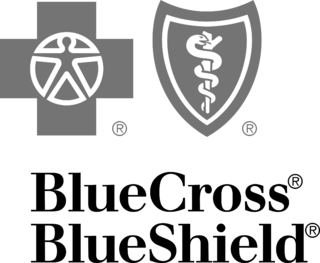 BLUE CROSS BLUE SHIELD Logo Black and White