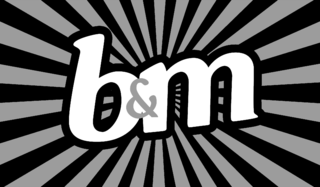 B&M Bargains Logo Black and White