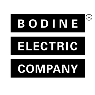 Bodine Electric Company Logo Black and White