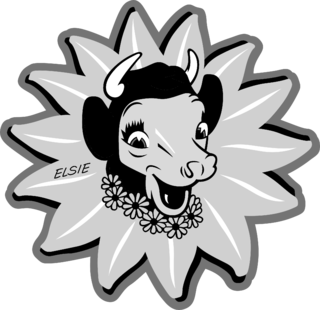 Borden Elsie Logo Black and White