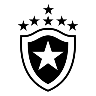 Botafogo Futebol Clube de Novo Hamburgo RS Logo Black and White