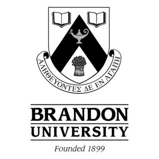 Brandon University Logo Black and White
