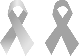 Breast Cancer Ribbon Logo Black and White