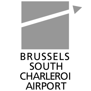 Brussels South Charleroi Airport Logo Black and White