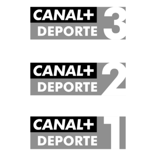 Canal+ Deporte Logo Black and White