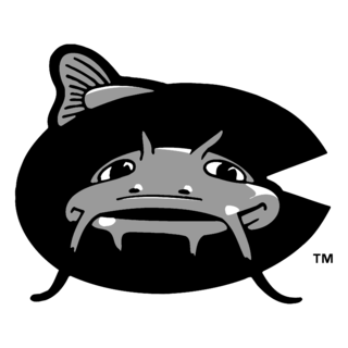 Carolina Mudcats Logo Black and White