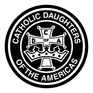 Catholic Daughters of the Americas Logo Black and White