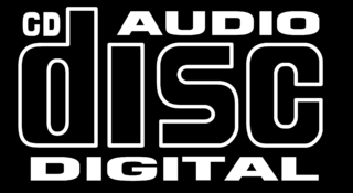 CD Digital Audio Logo Black and White
